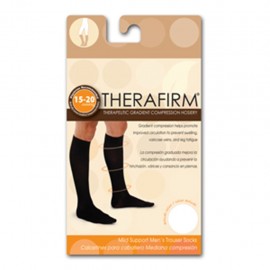 CALCETIN THERAFIRM MEDIANA COMPRESION (15-20 mmHg) CABALLERO TALLA MEDIANA COLOR BLANCO - Envío Gratuito