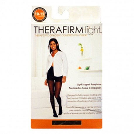 PANTIMEDIA THERAFIRM BAJA COMPRESION (10-15 mmHg) TALLA MEDIANA COLOR NEGRO - Envío Gratuito