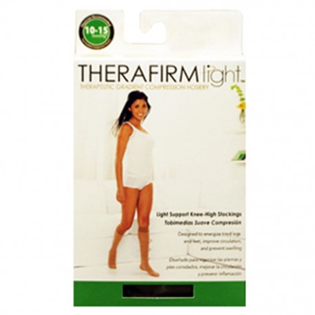 TOBIMEDIA THERAFIRM BAJA COMPRESION (10-15 mmHg) TALLA CHICA COLOR NEGRO - Envío Gratuito