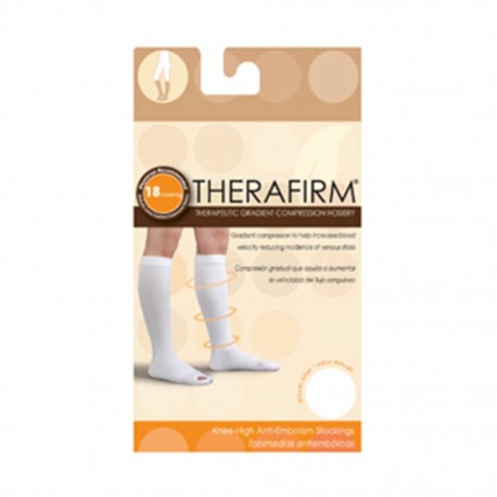 TOBIMEDIA THERAFIRM ANTIEMBOLICA (18 mmHg) TALLA CHICA COLOR BLANCO - Envío Gratuito