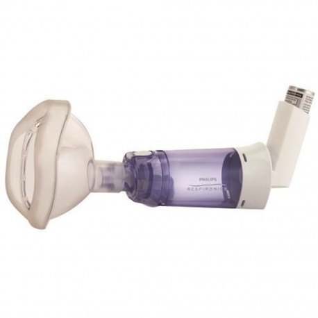 Cámara de Inhalación Optichamber Diamond Respironics Antiestática con Mascarilla Grande - Envío Gratuito