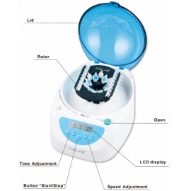 CENTRIFUGA CON 6 TUBOS, 1.5ml/2.0ml, VEL. VARIABLE. - Envío Gratuito