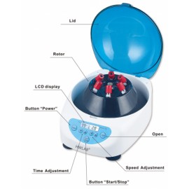 CENTRIFUGA 6 TUBOS DE 15ml, 4500rpm, VEL. VAR. - Envío Gratuito