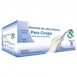 GUANTE DE LÁTEX DESECHABLE PARA CIRUGÍA TALLA 6.5 - Envío Gratuito