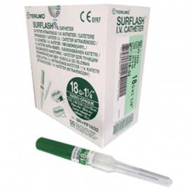 CATETER INTRAVENOSO SURFLASH 18X32 VERDE - Envío Gratuito